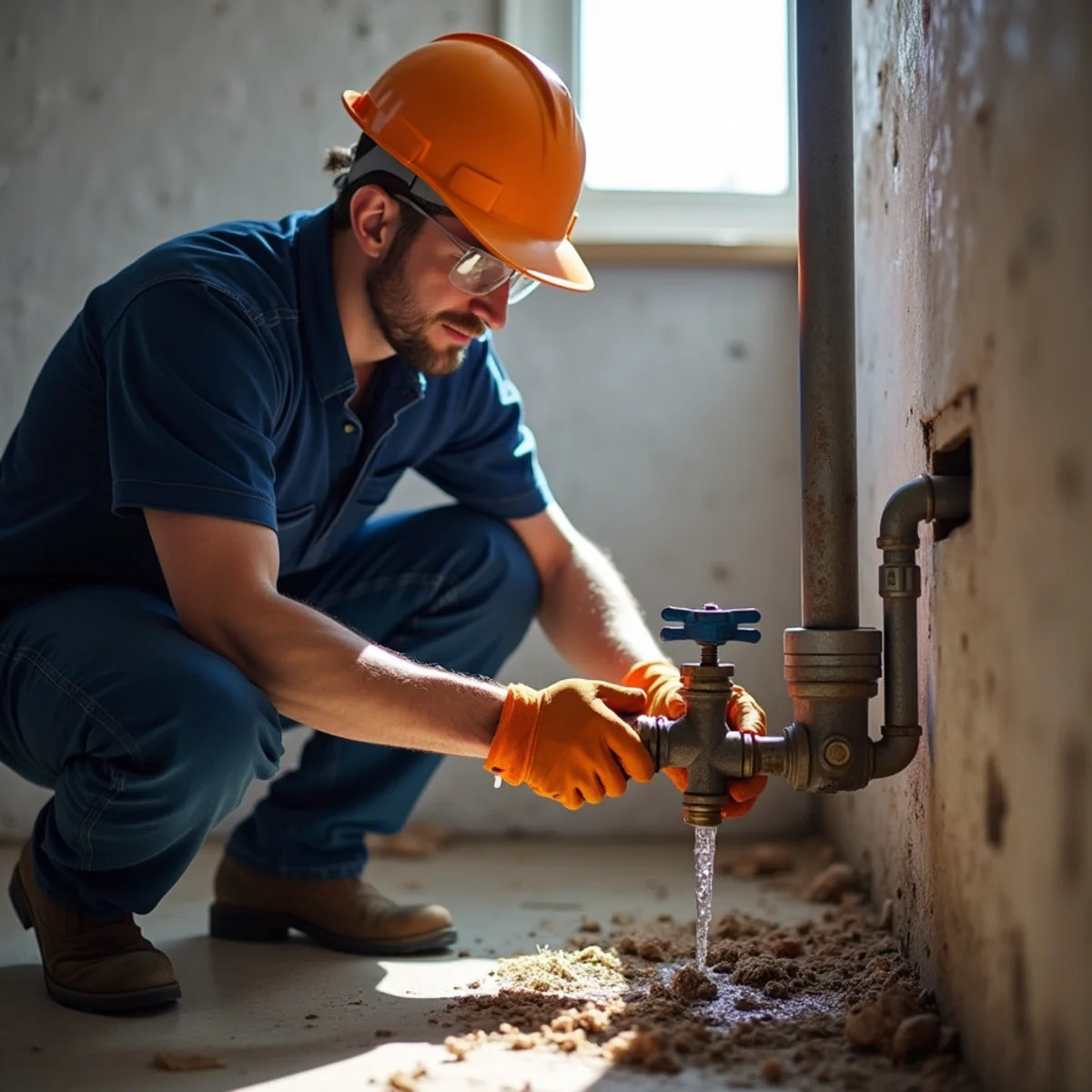 Emergency safety procedure illustrated for Sewage Backing Up in Your Basement? Do This First