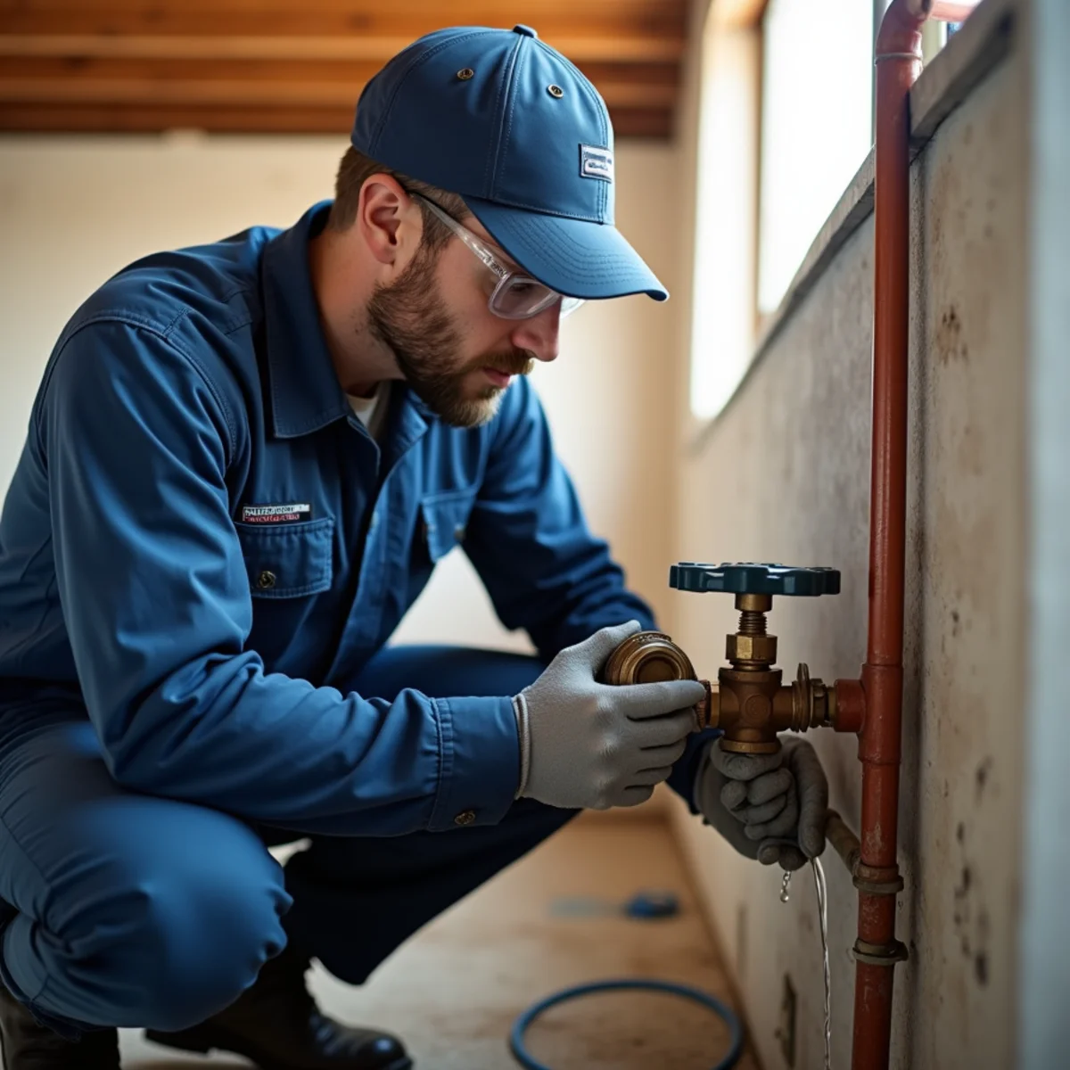 Emergency safety procedure illustrated for Water Heater Leaking? Shut-Off Steps and Next Moves