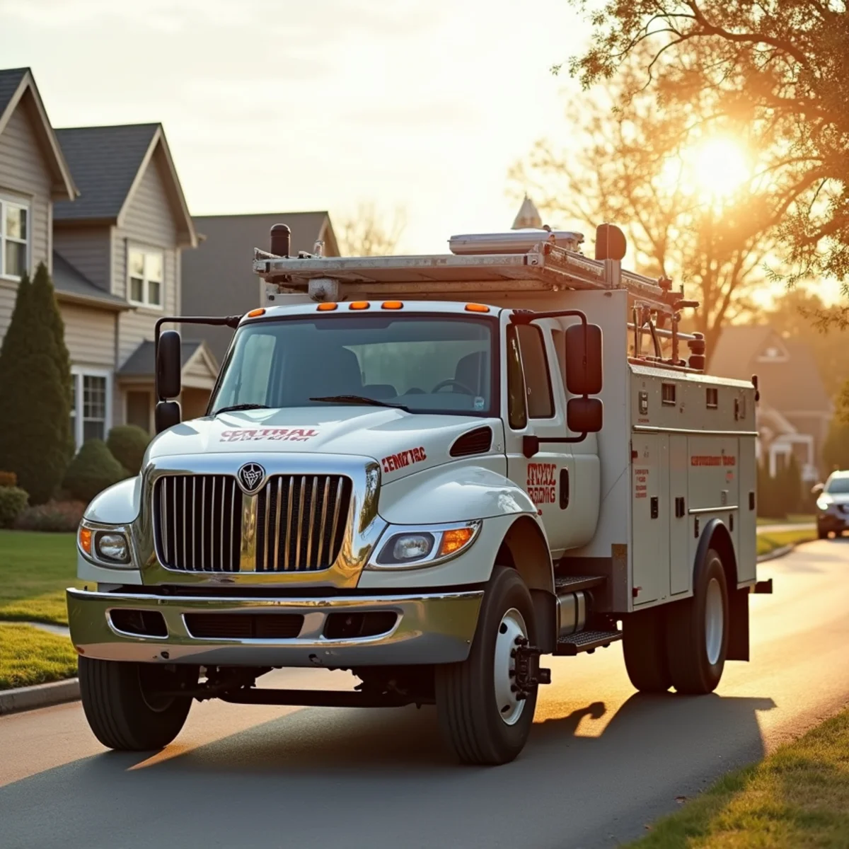 Central Rodding service vehicle responding to plumbing call in Hazel Crest, IL