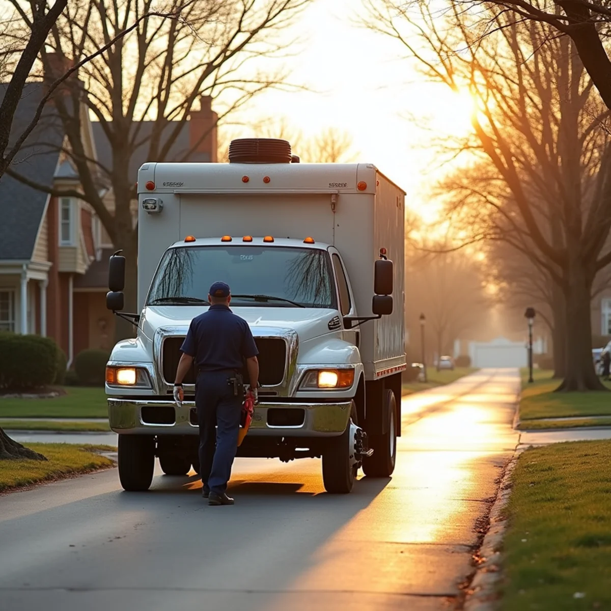 Central Rodding service vehicle responding to plumbing call in Orland Park, IL