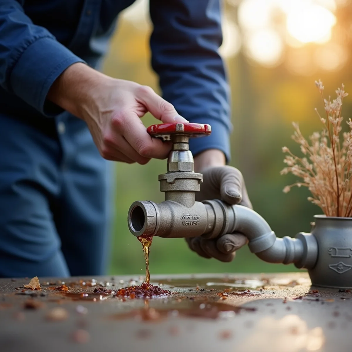 Completed Faucet & Fixture Repair showing clean professional pipe fittings